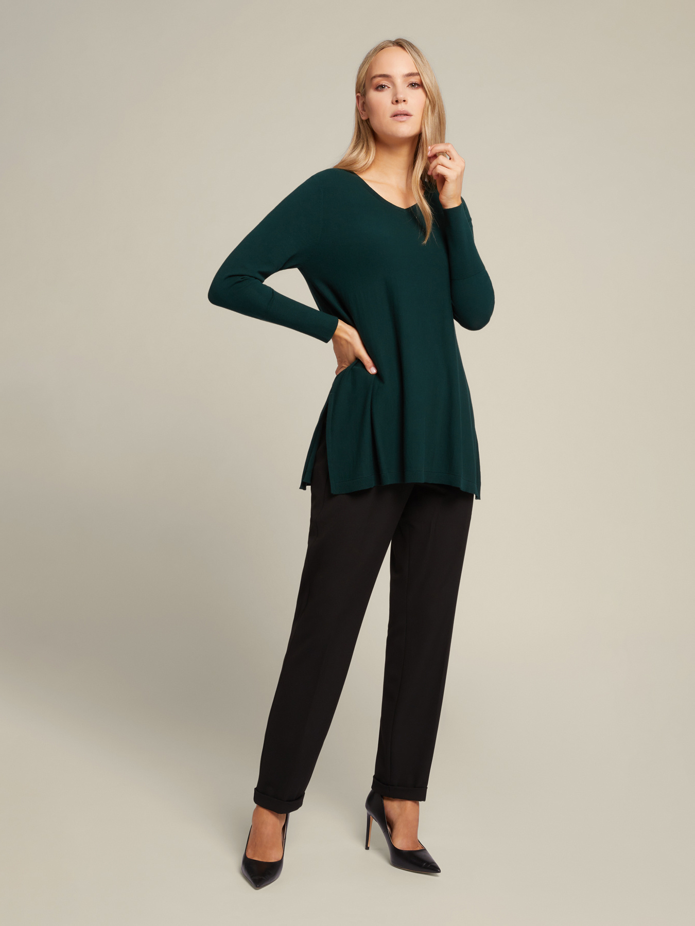 Pull large en viscose confort image number 0