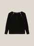 Sweater with soft viscose entredeux image number 4