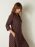 Dress with geometric print image number 2