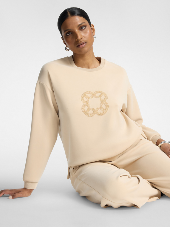 Sweat-shirt avec broderie Monogram