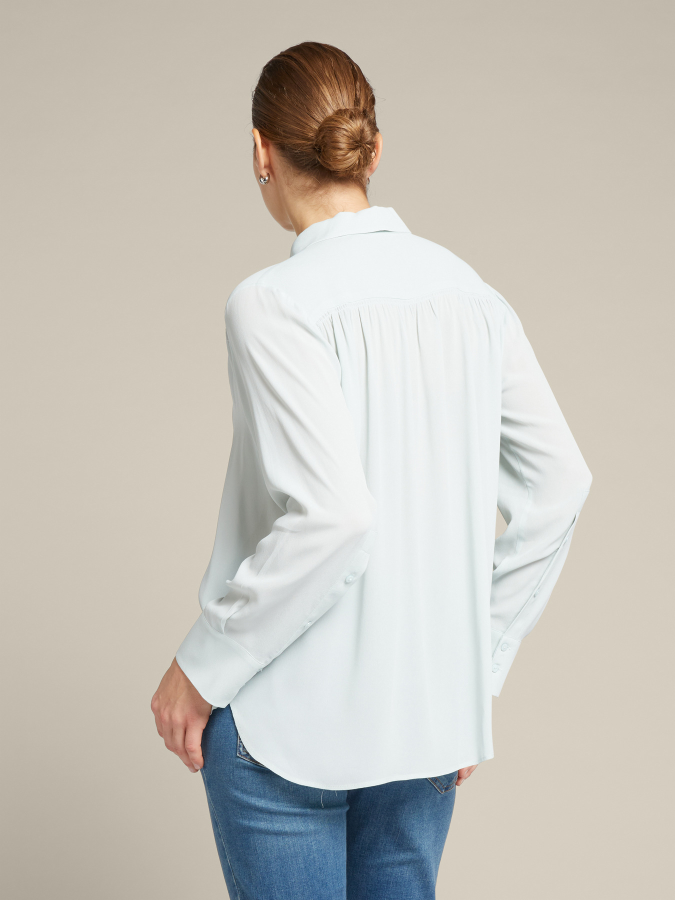 Camicia in viscosa con lacci image number 1