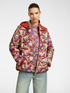 Bedruckte Daunenjacke mit Kapuze image number 0