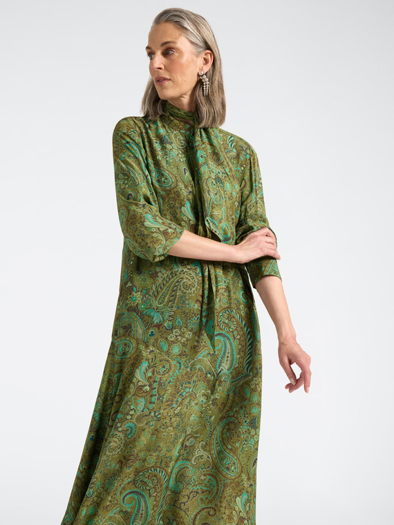 Robe en viscose imprim&eacute;e