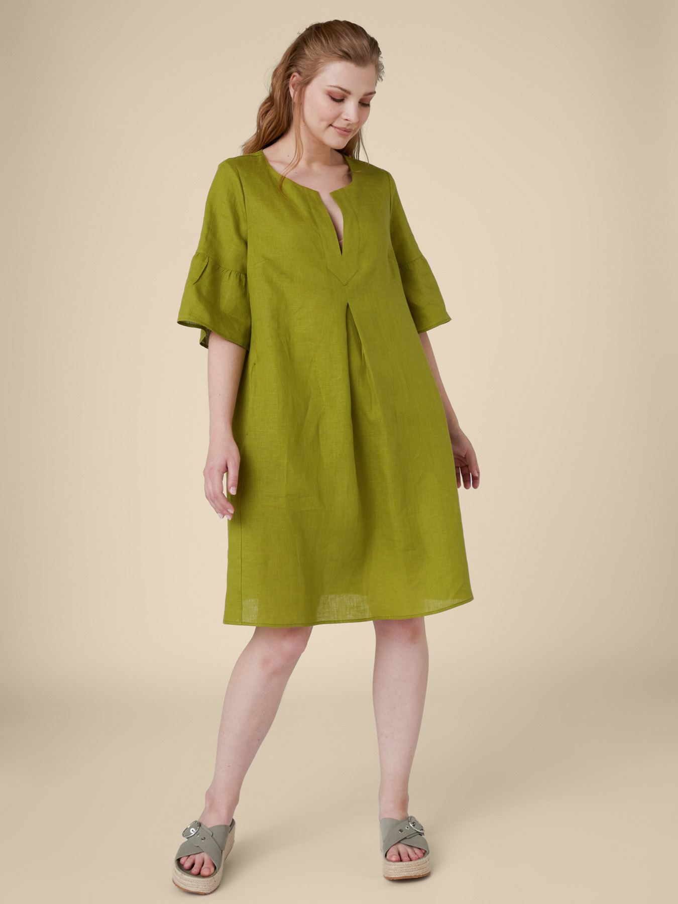 Vestido en puro lino image number 0