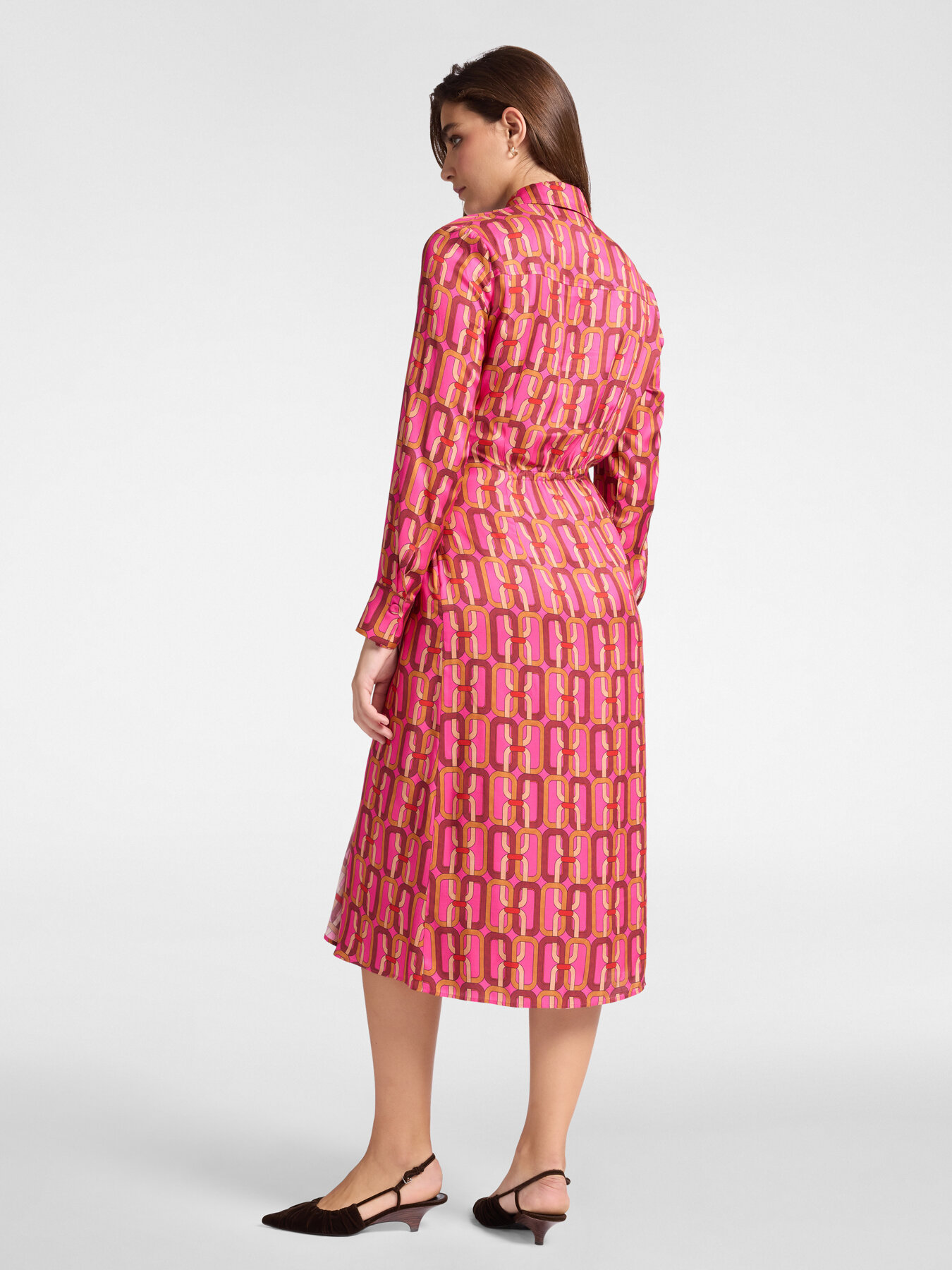 Printed wrap dress image number 1