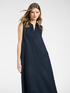 Langes Leinenkleid mit V-Ausschnitt image number 3