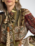 Bluse aus bedrucktem Georgette image number 3