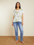 T-shirt con stampa foliage image number 2