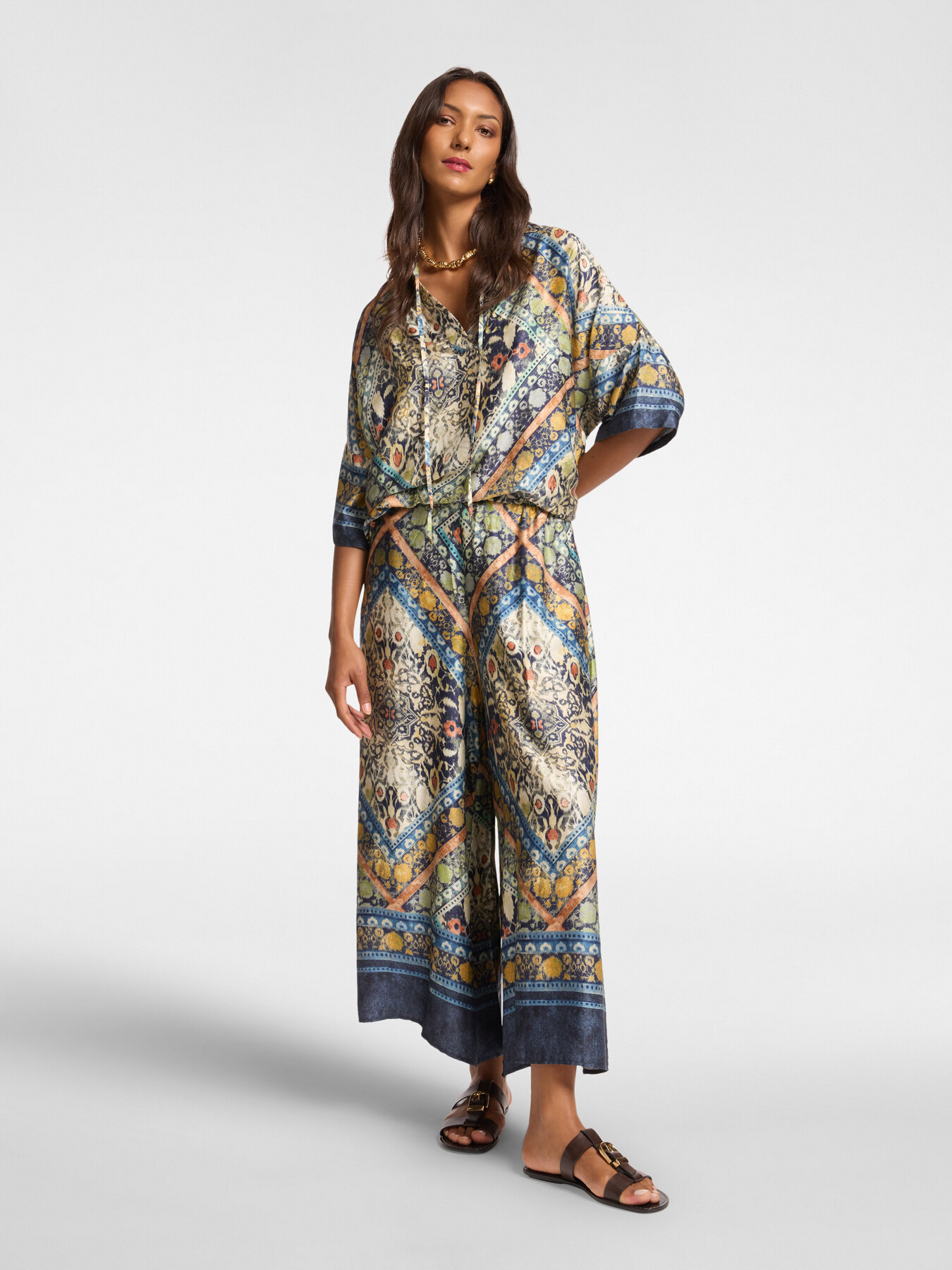 Camisa estampada com cadar&ccedil;os image number 2