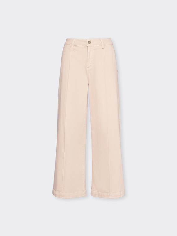 Cropped marinière trousers