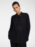 Viscose blouse with bow image number 0