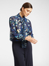 Floral blouse with neck sash image number 0