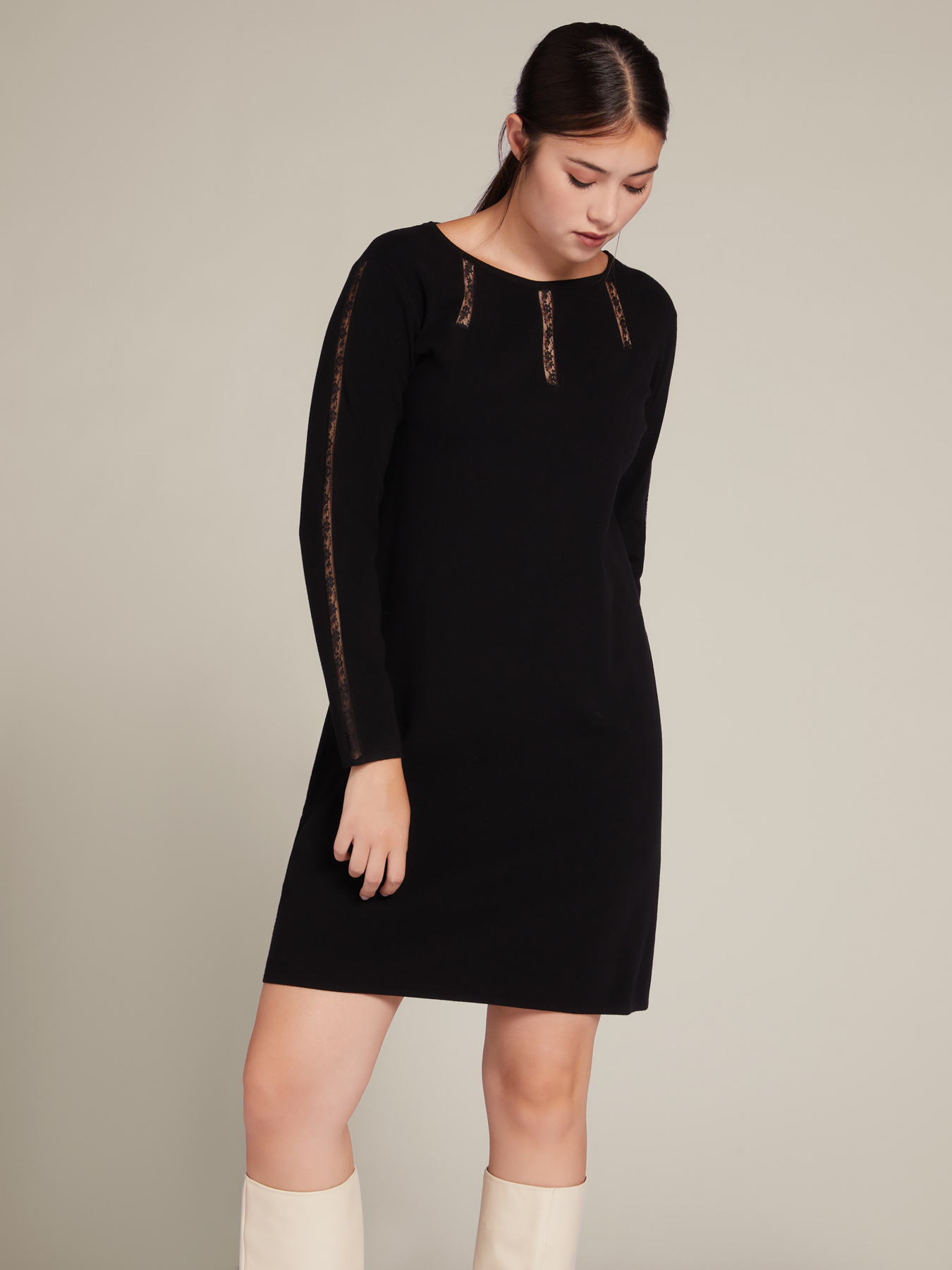 Abito midi in tricot image number 2