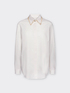 Loose shirt with embroidered collar image number 4