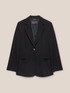 Blazer in tessuto cr&ecirc;pe image number 4