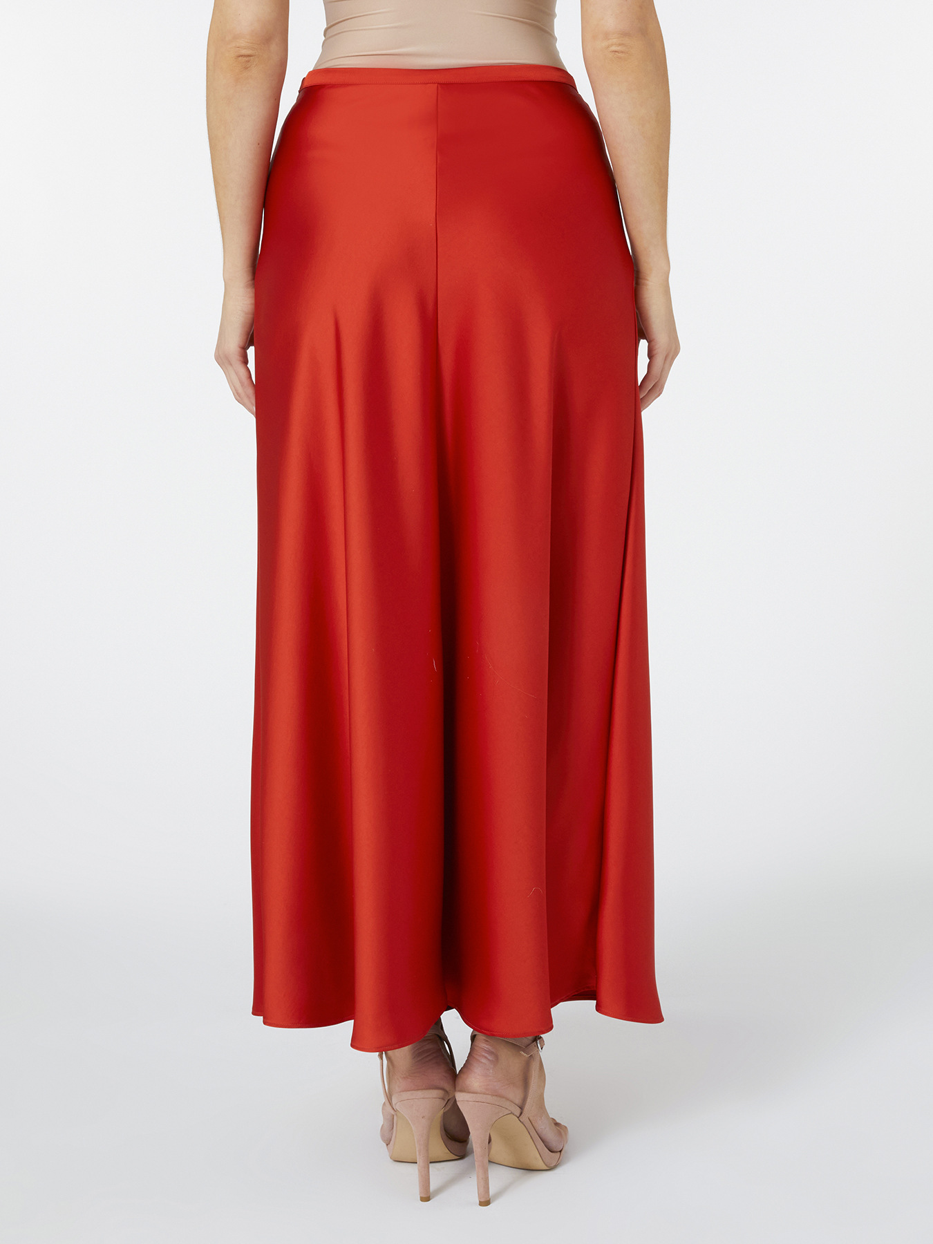 Saia comprida em cetim image number 3