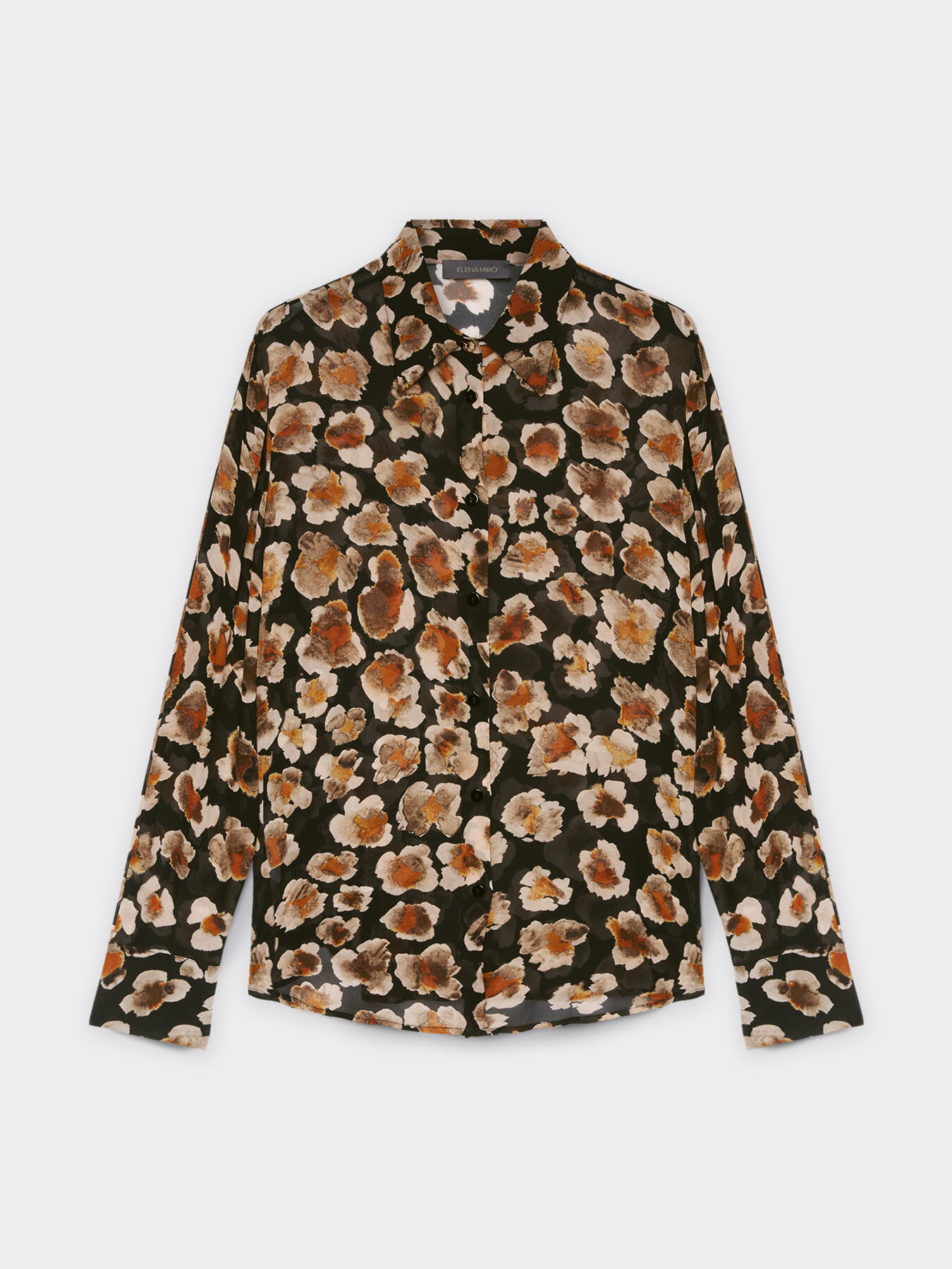 Camicia floreale in georgette image number 4