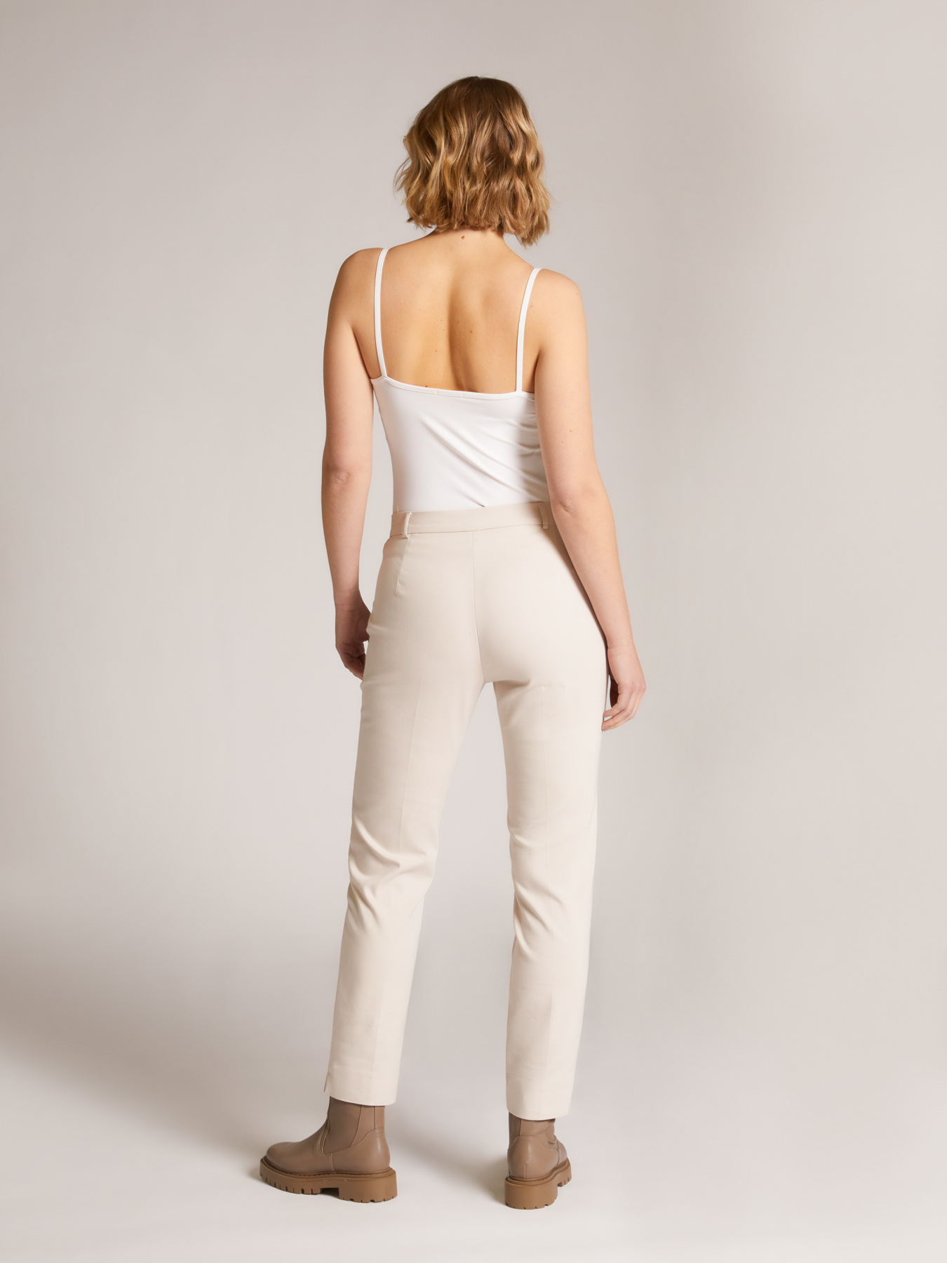 PANTAL&Oacute;N PITILLO B&Aacute;SICO DE DOBLE COMPACTO EL&Aacute;STICO image number 1