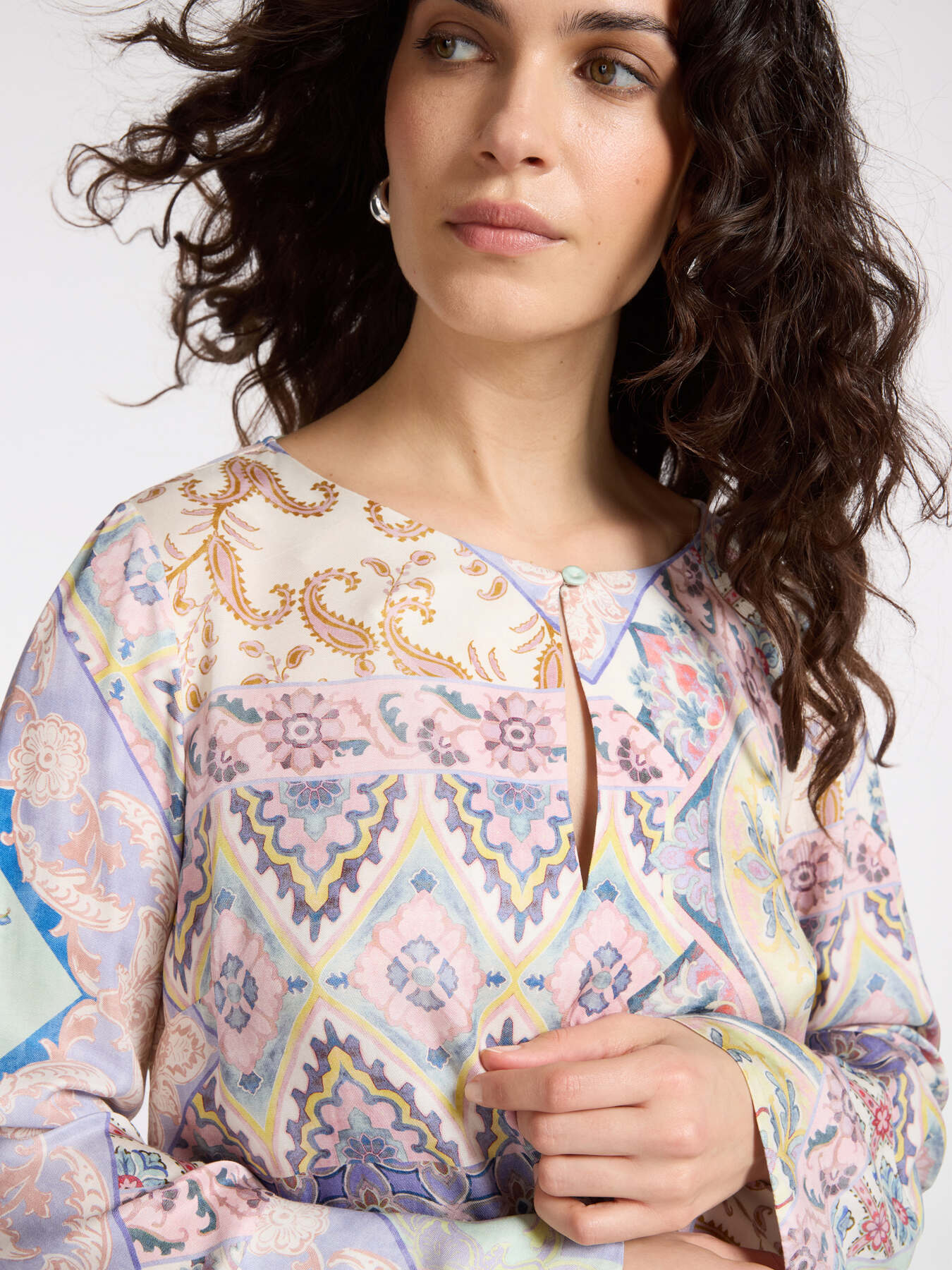 Blusa con stampa bandana image number 3