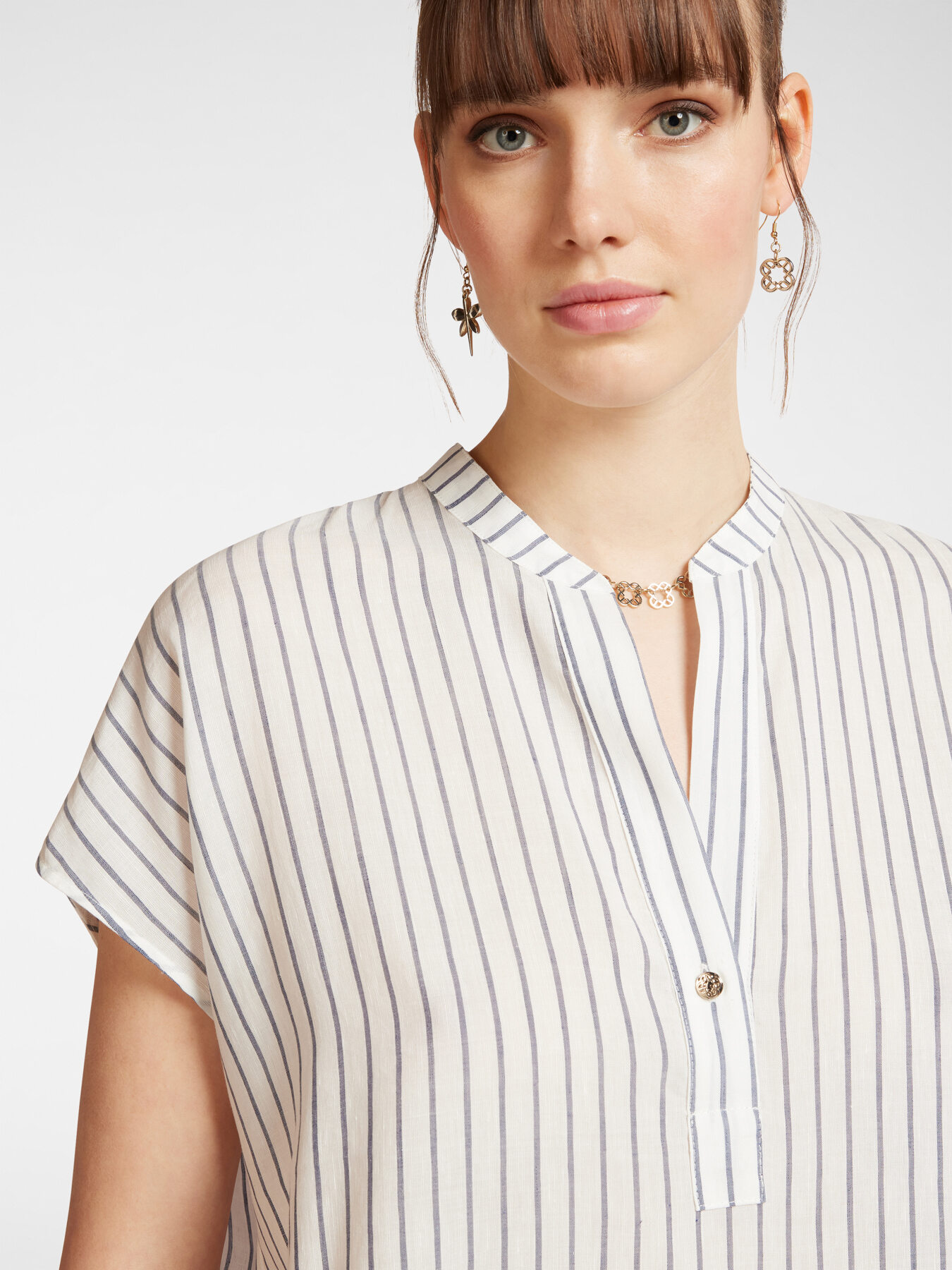 Bluse mit Streifenmuster image number 3