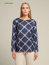 Blusa in raso stampato Ecovero&trade; image number 0