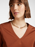T-shirt with V-neck image number 8