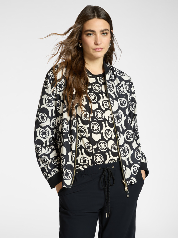 Bomber mit Monogram-Print