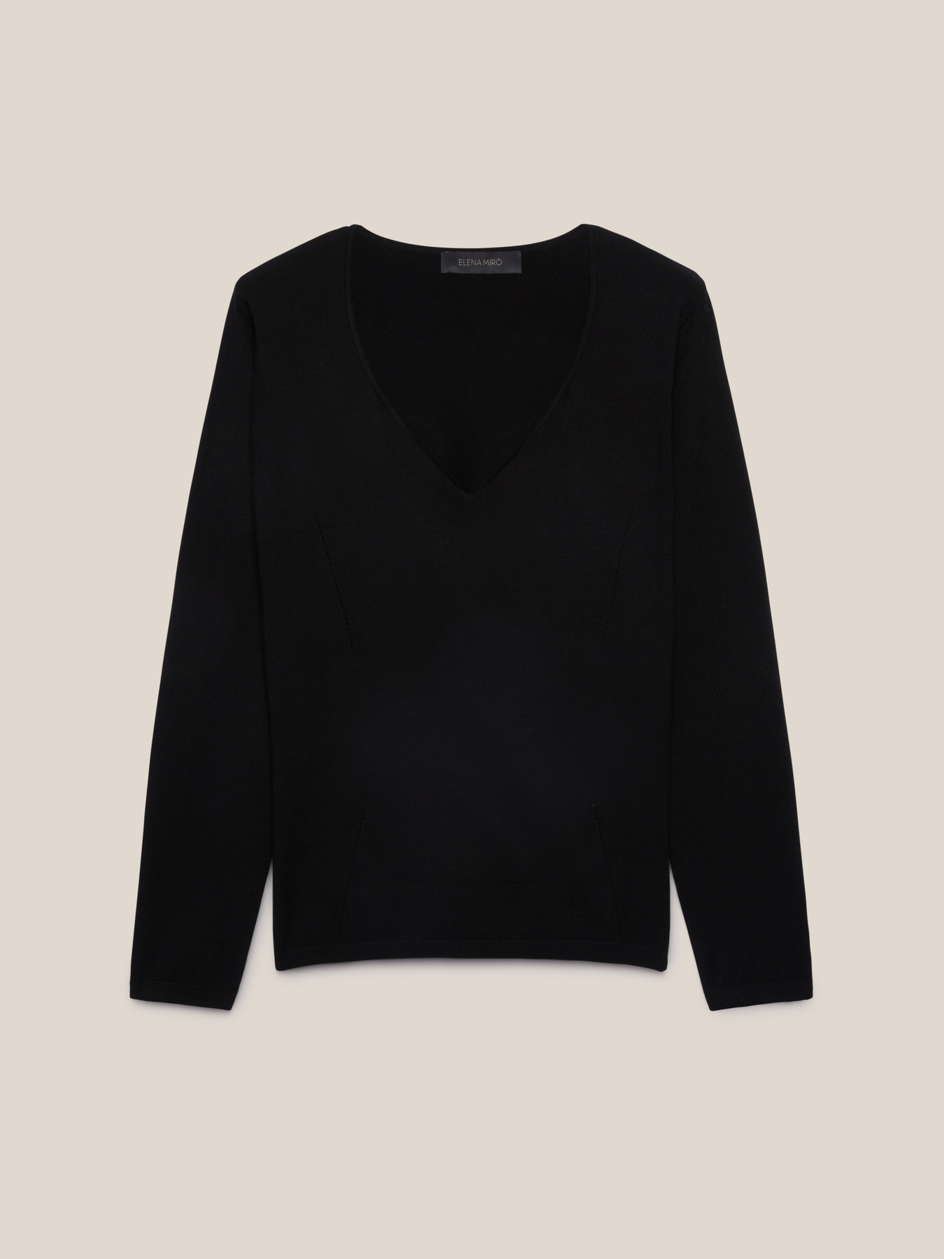 Sweetheart neckline sweater image number 4