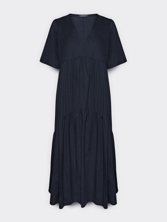 Vestido midi con volantes