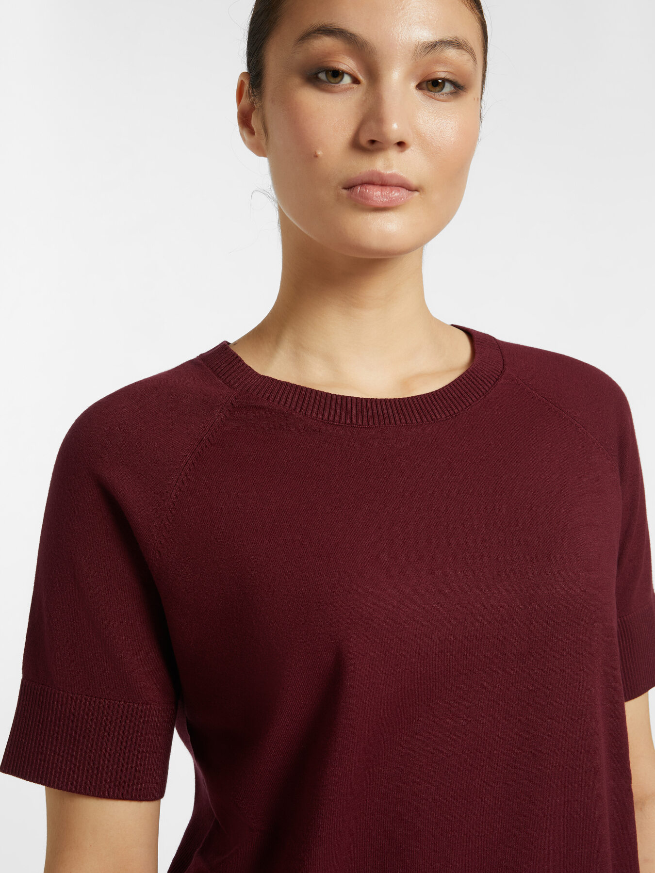 Maglia maniche corte in viscosa LENZING&trade; ECOVERO&trade; image number 3