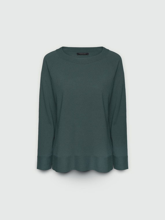 Pullover mit U-Boot-Ausschnitt