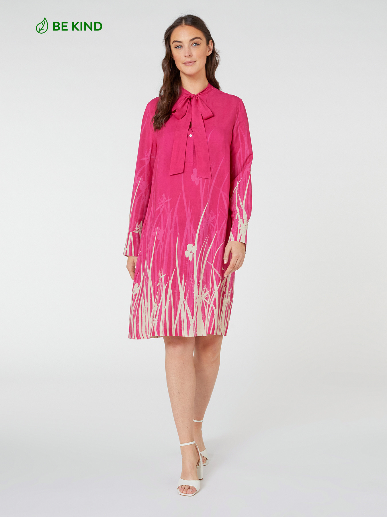 Bedrucktes Kleid mit ECOVERO™-Viskose image number 0