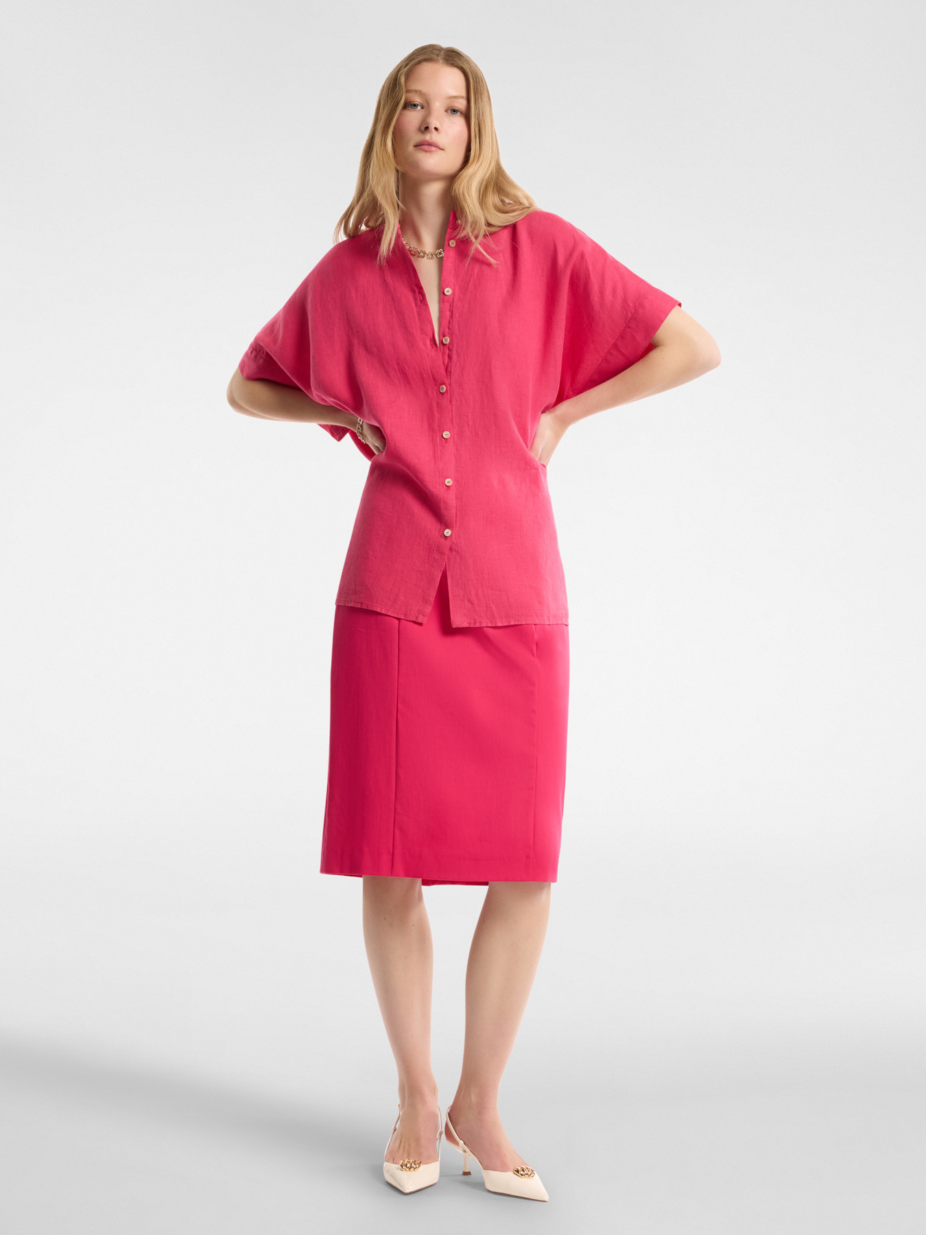 Blusa in lino image number 2