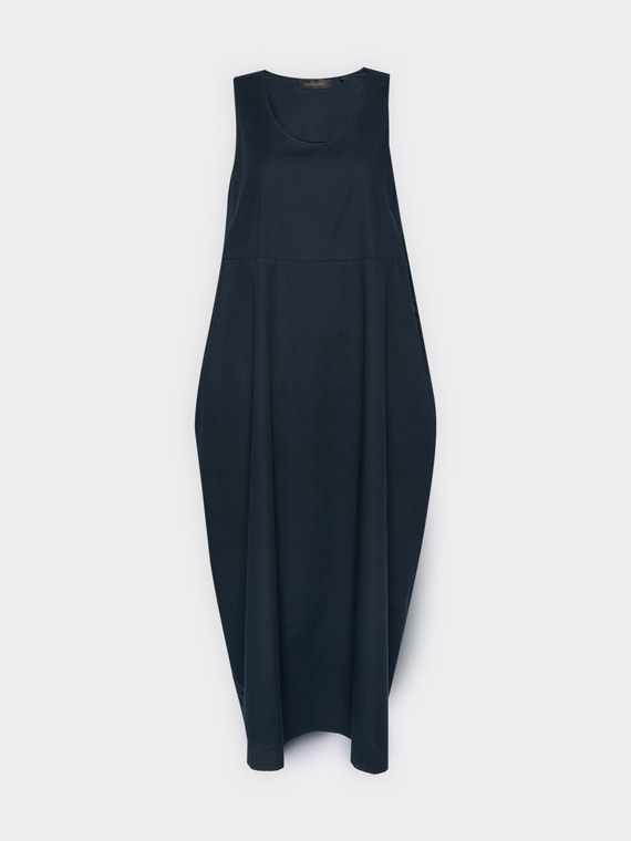 Barrel dress in poplin