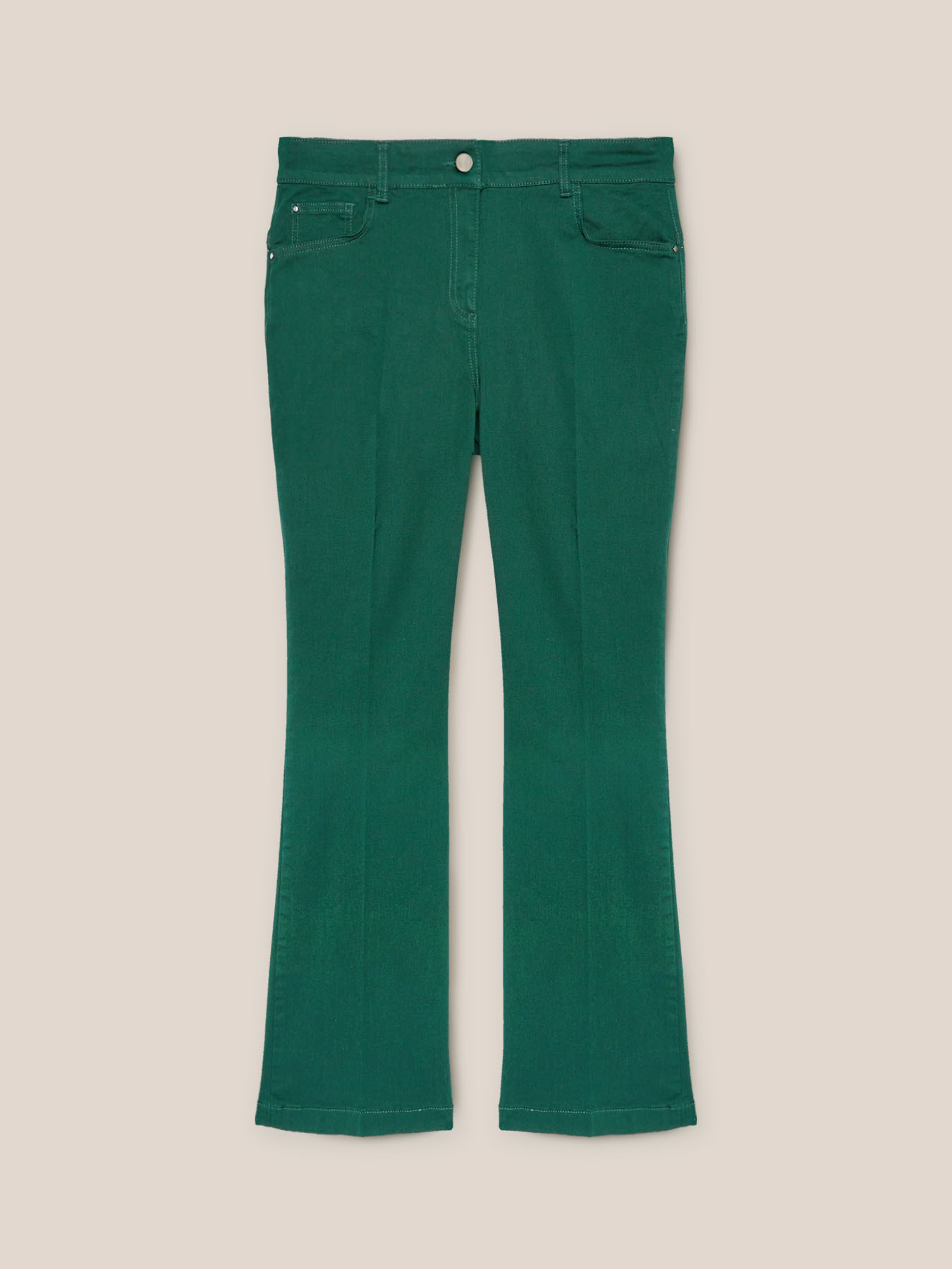 Pantalones rectos de algod&oacute;n image number 5