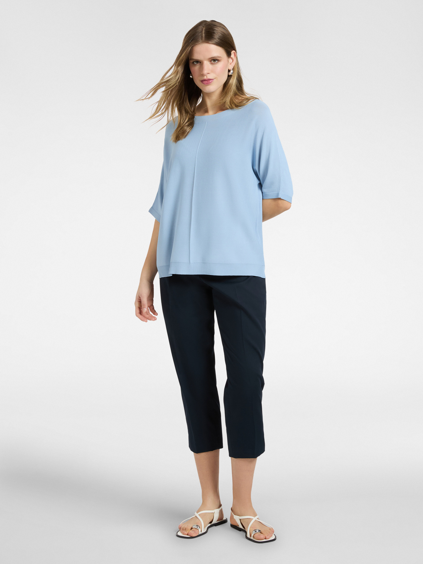 Kurz&auml;rmeliges Shirt aus Viskosemischung image number 2