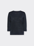 Lurex sweater with three-quarter length sleeves image number 4