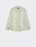 Floral viscose crepon shirt image number 5