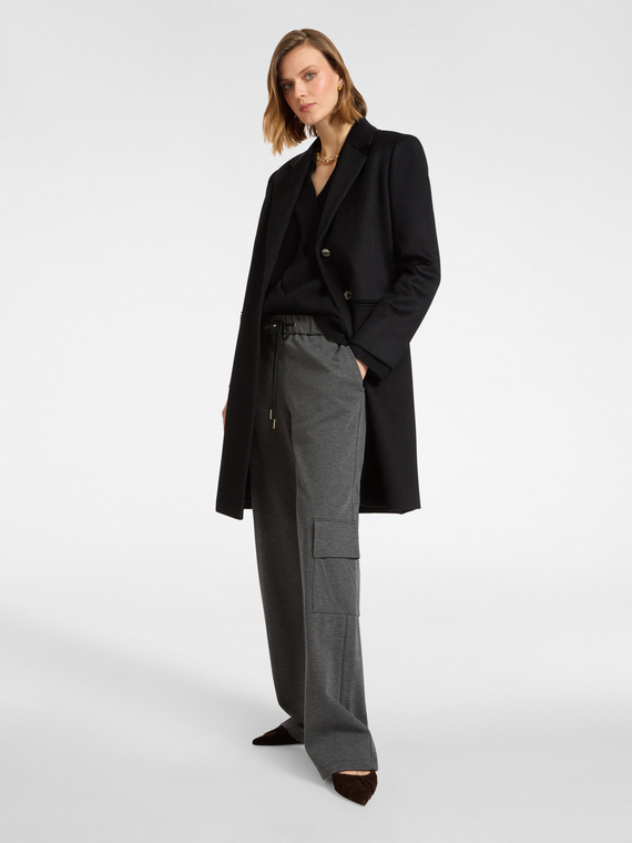 Wide-leg cargo trousers