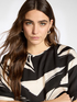Printed blouse in viscose twill image number 3