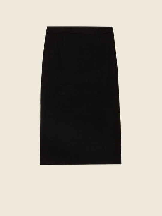 Elenamiro&nbsp;: Jupe en tricot Noir_1