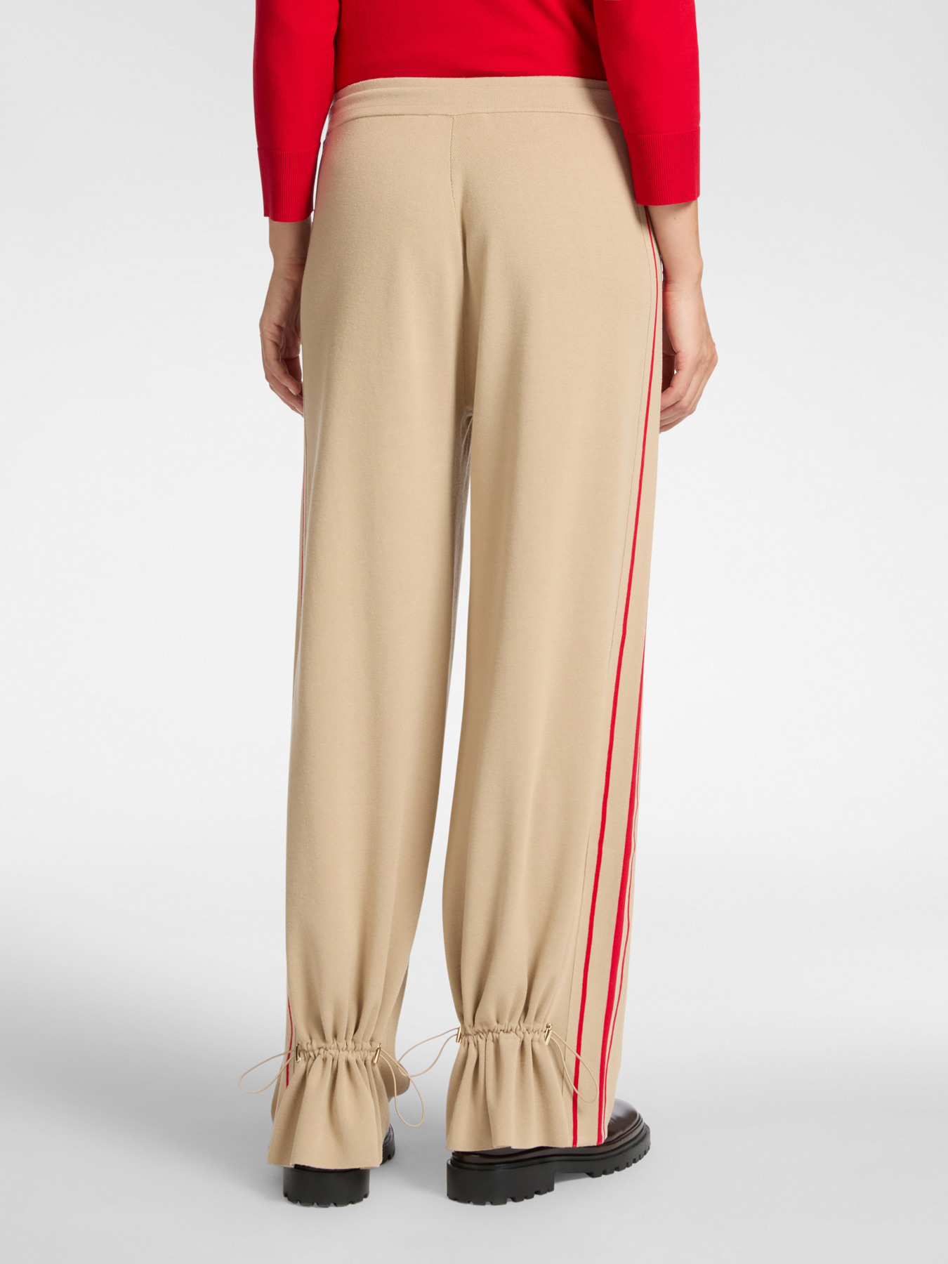 Pantaloni ampi in maglia image number 1