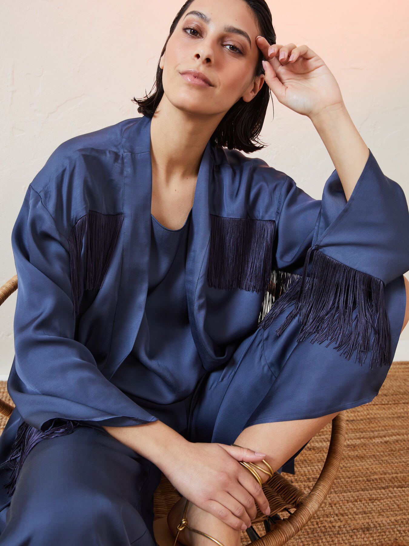 Kimono con flecos Lisa Von Tang para Elena Mir&ograve; image number 5