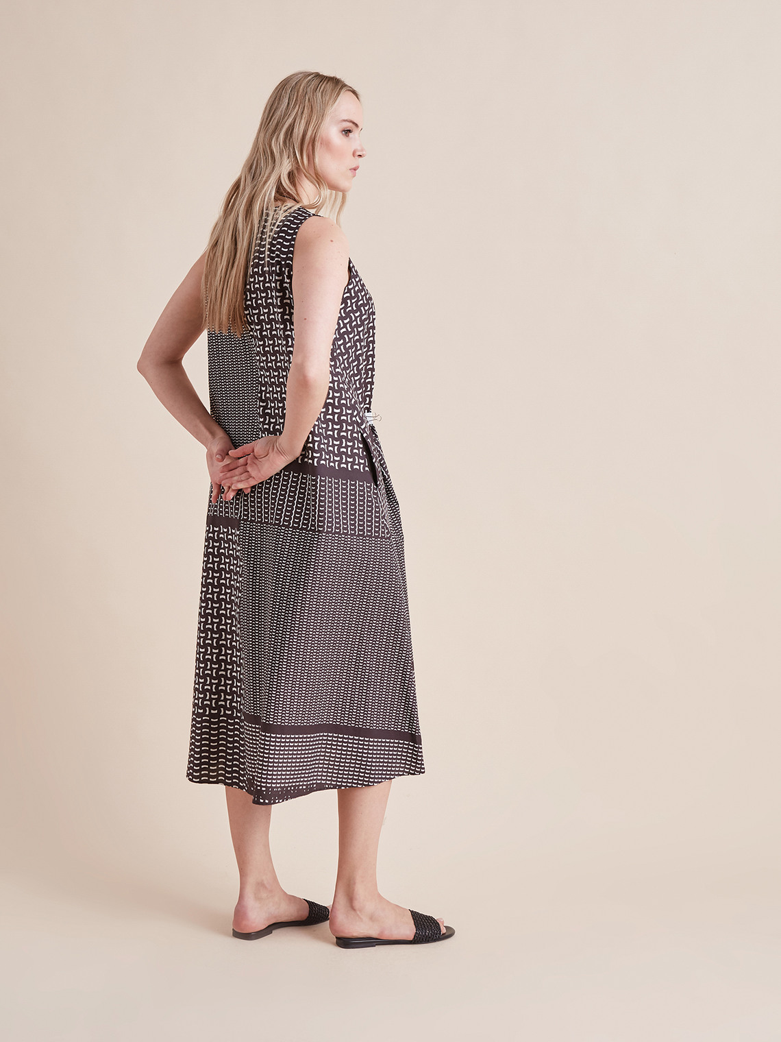 Elenamiro&nbsp;: Robe imprim&eacute;e avec collier_3