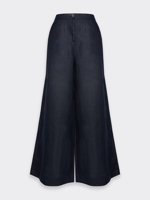 Pantalon palazzo en lin