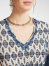 Kaftan with ethnic print image number 3