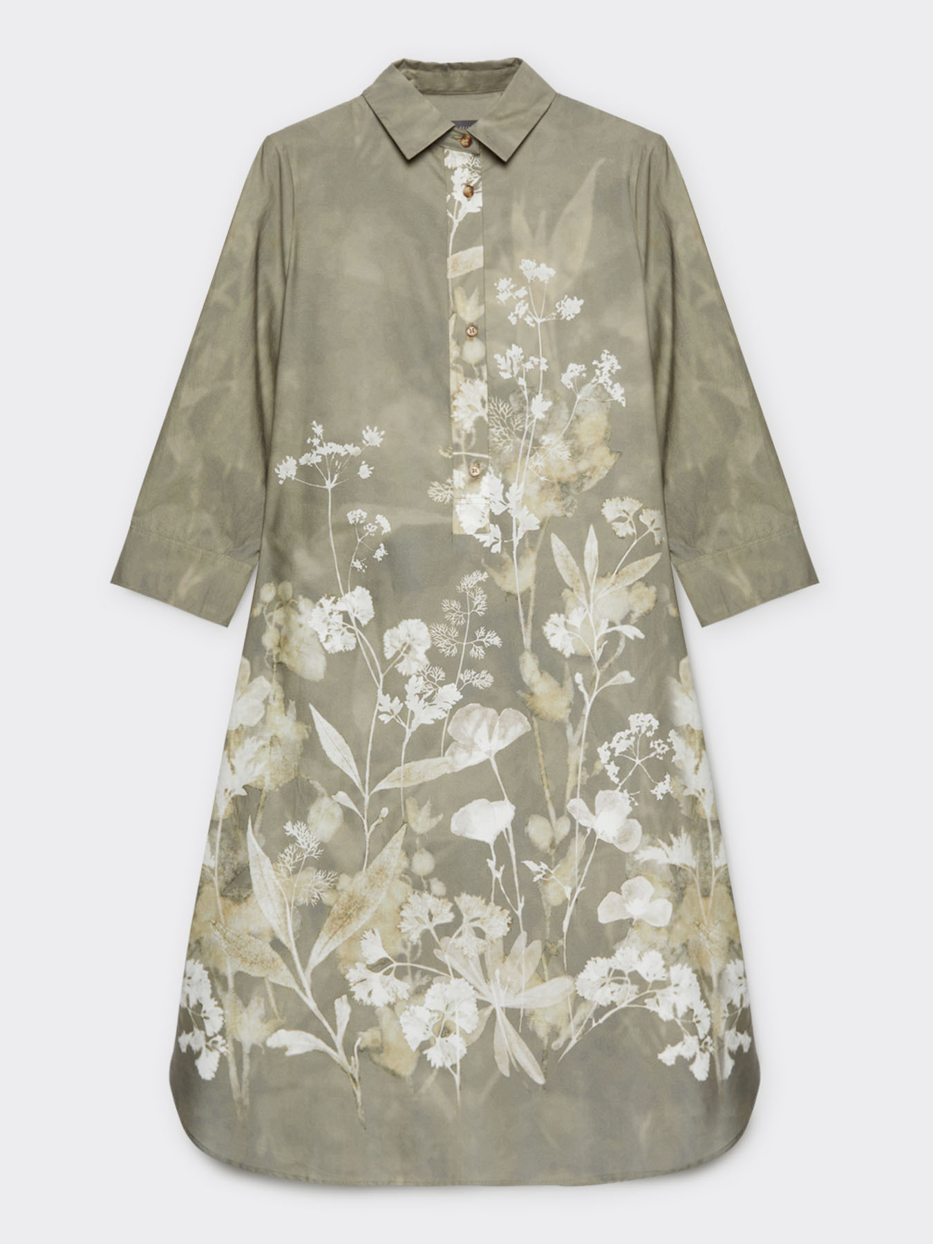 Robe chemisier &agrave; fleurs image number 0