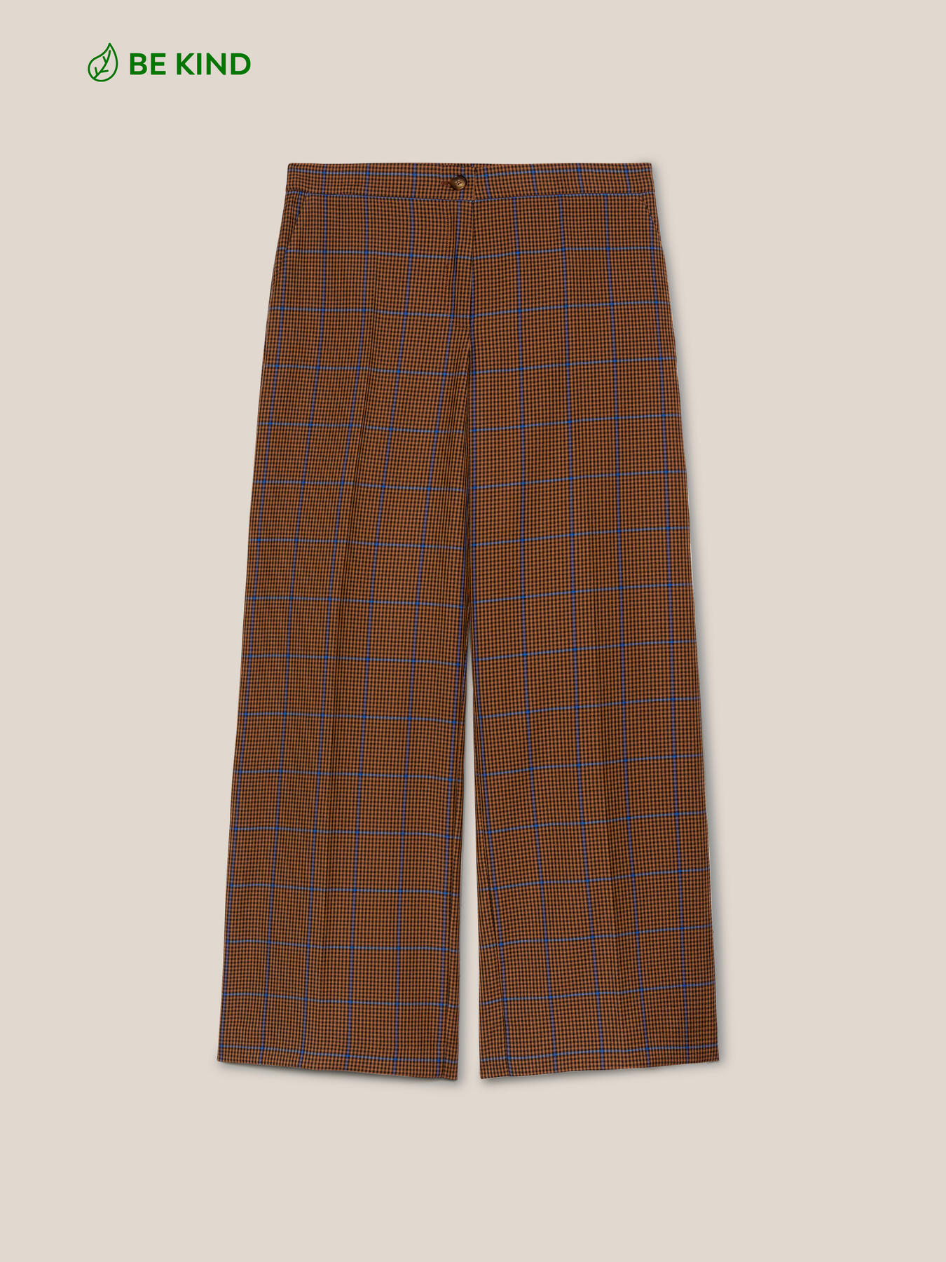 Cropped-Hose mit Karomuster image number 4