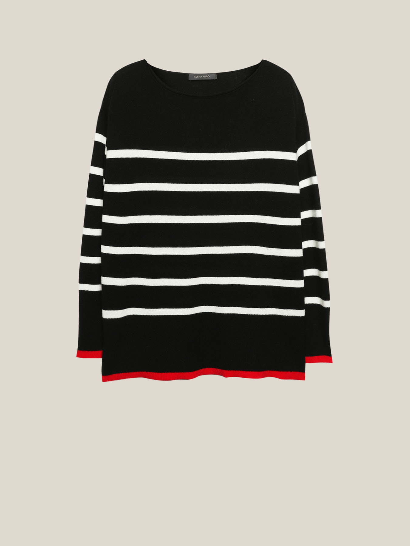 Jersey de rayas 100% de lana image number 4