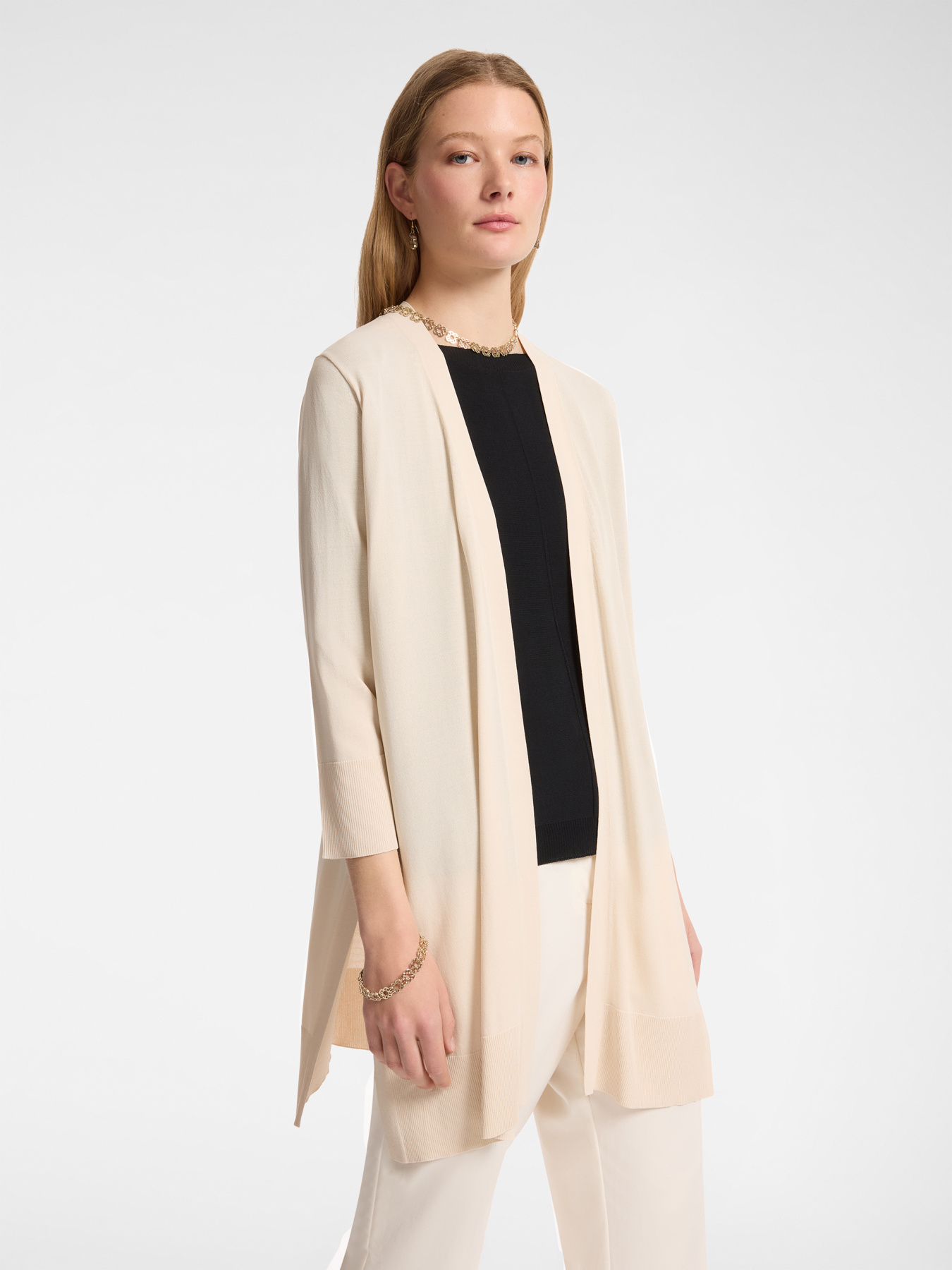 Cardigan lungo aperto davanti image number 0